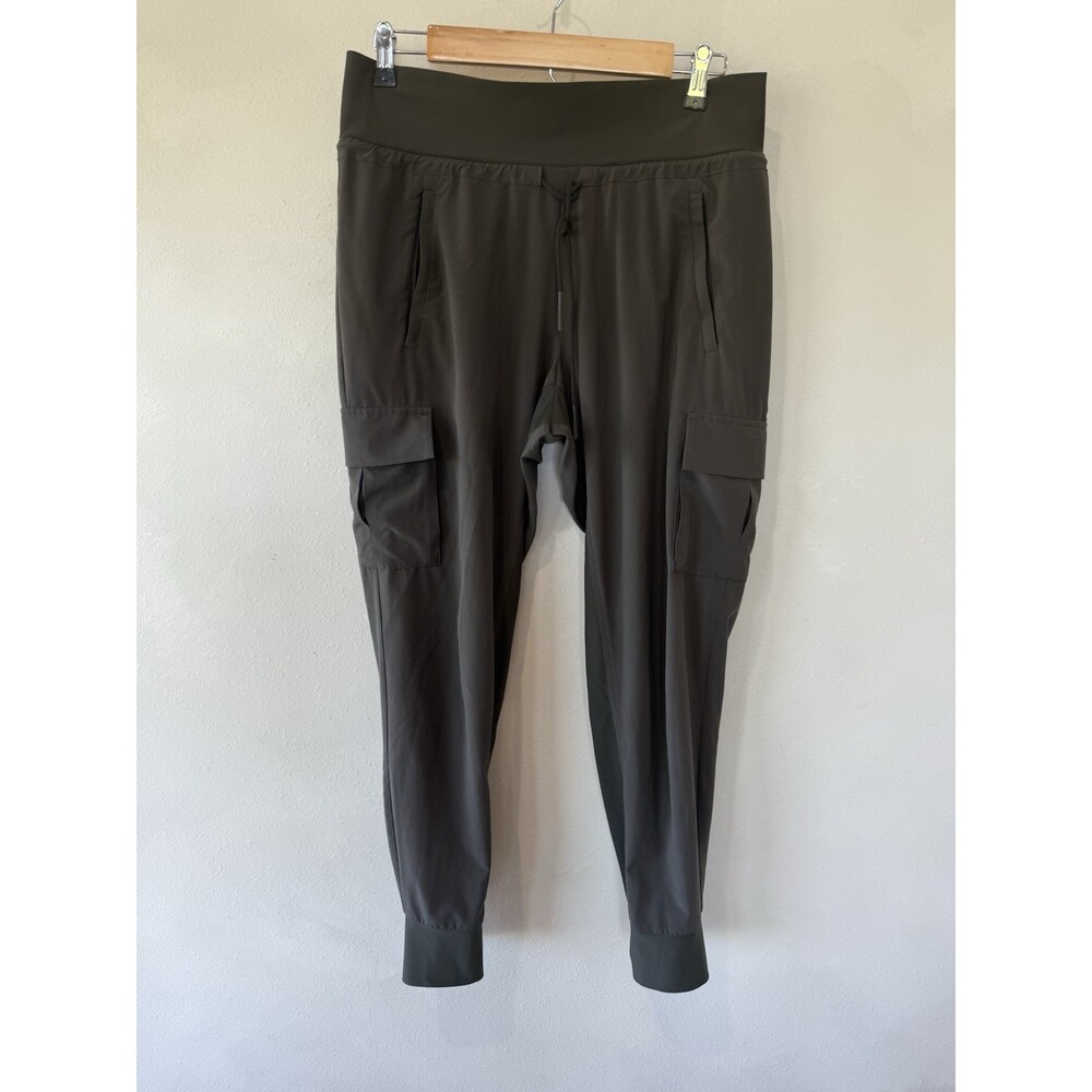 Athleta Women's 8 Green Straight Tapered Jogger Pants Leg Athletic Yoga Gym